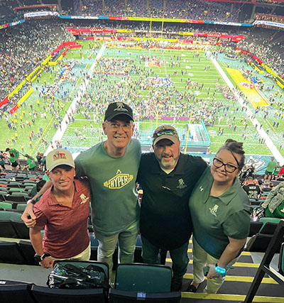 A group of WWP warriors at Super Bowl LIX.